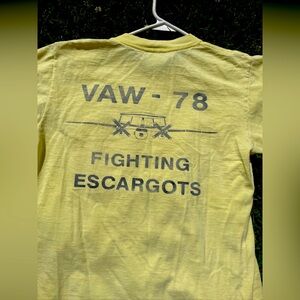 Vintage 1991 Navy Shirt Medium Slugs In Panama Fighting Escargots WAW 78 Rare